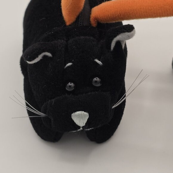 Vintage Halloween Black Cat Mini Plush Purses Blip Kitty Cat Bags Set Of 2 - Picture 2 of 9